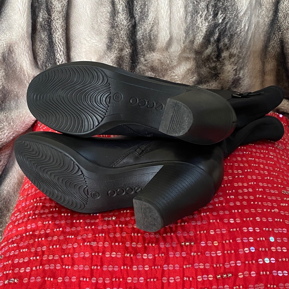 Combination Leather Stretch Comfortable Boots In … - image 8